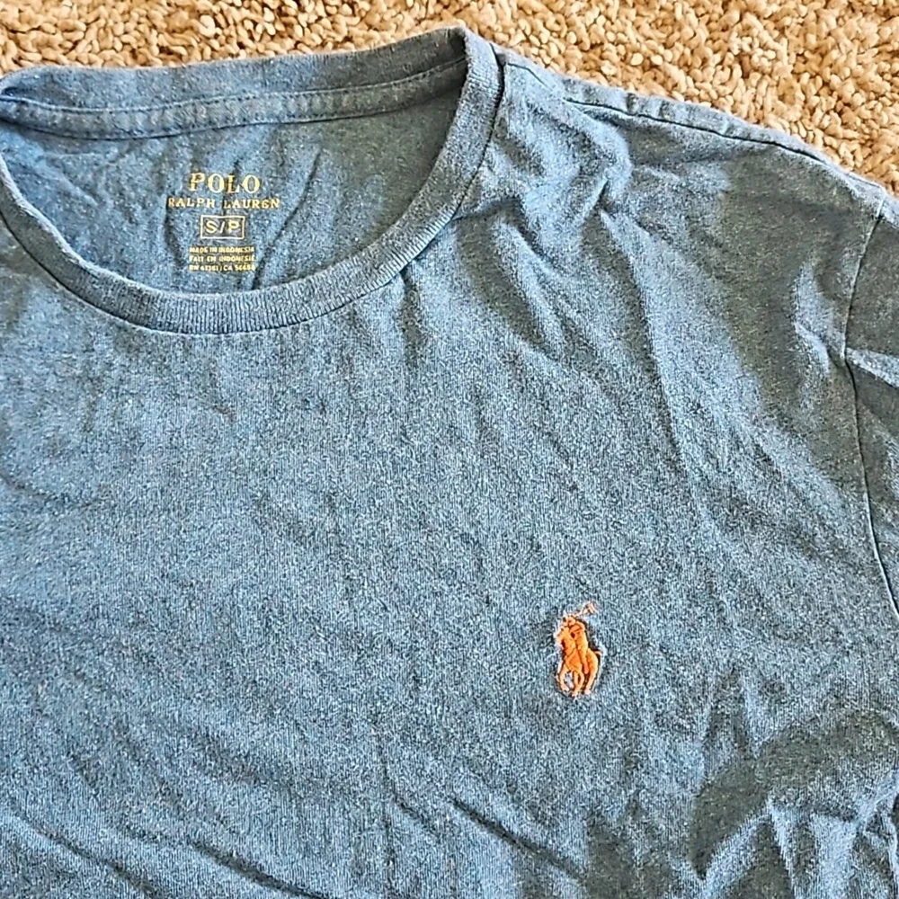 Polo Ralph Lauren long sleeve T shirt, blue, size S